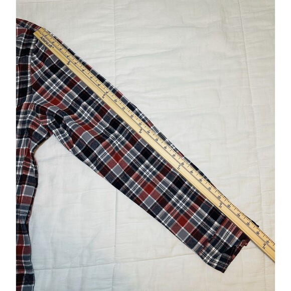 Alesbury 100%‎ Cotton Blue Plaid Button Up Shirt Regular Men's SIZE LARGE NWOT - Picture 10 of 11